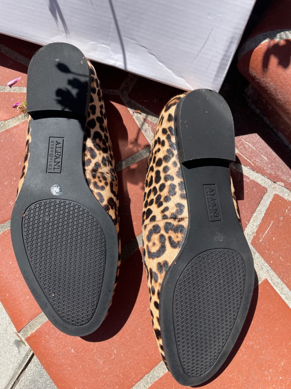 Alfani step flex loafers. Leopard print calf hair. - Picture 2 of 3
